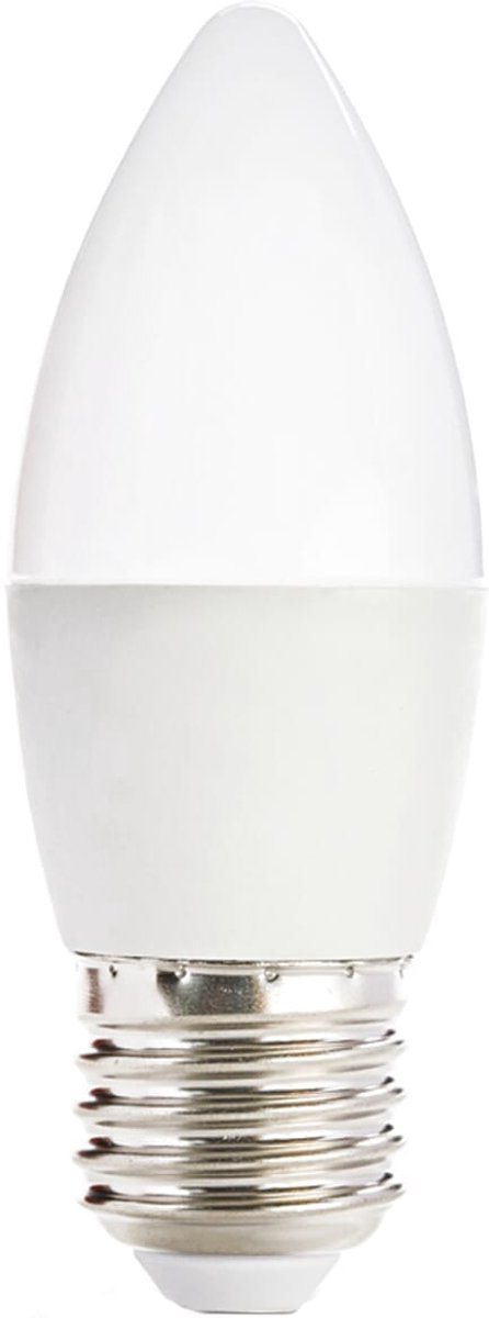 Kobi LED Lamp Kaarsvorm E27 7W - 600lm - 6500K - 230V - Voor Spiegelverlichting of Technische Omgeving