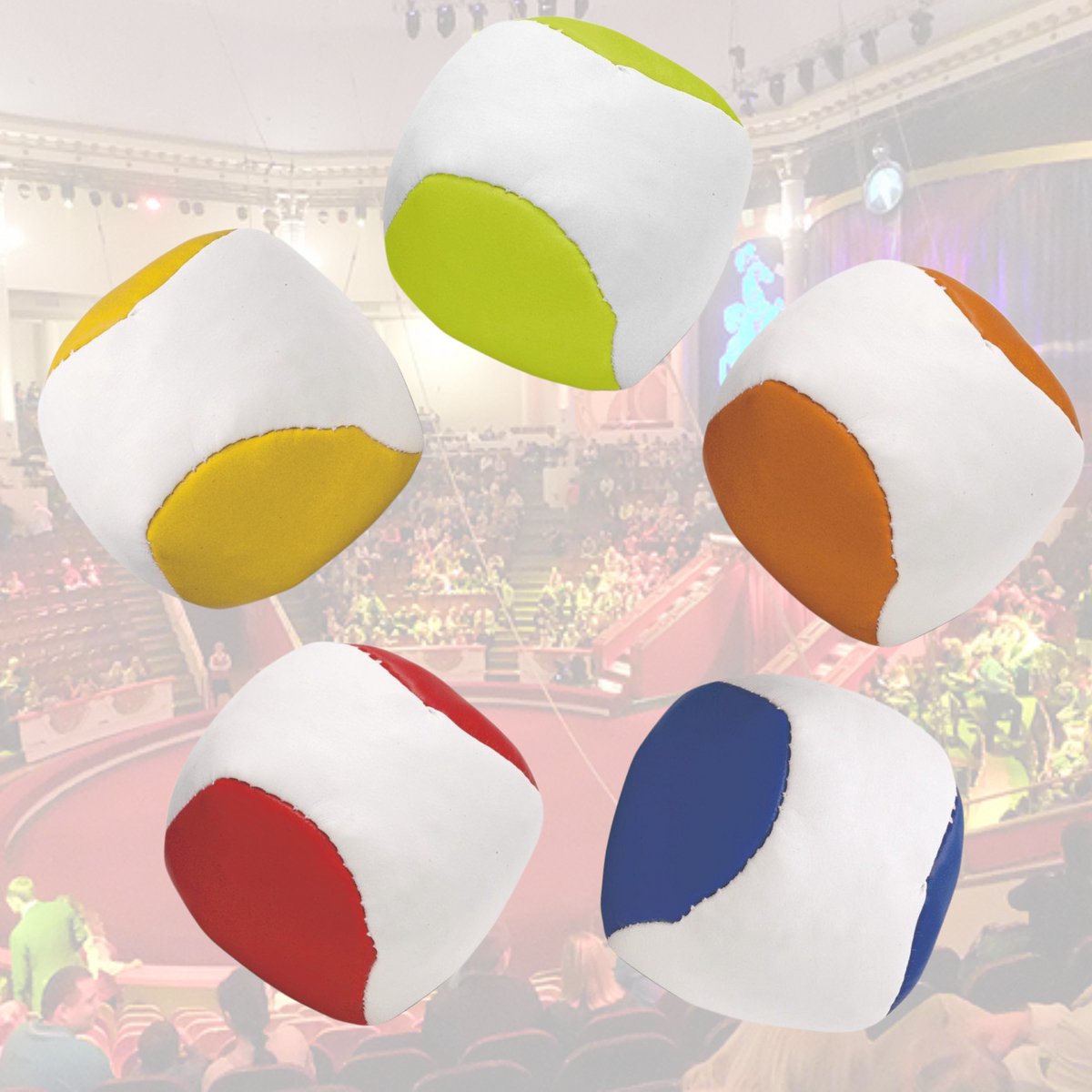 Professionele Jongleerballen Set 5 stuks Hoge Kwaliteit - Jongleer Ballen Set - Juggling balls - Circusballen - 5 x Jongleer Bal — cadeau in Spellen & Speelgoed - foto 6