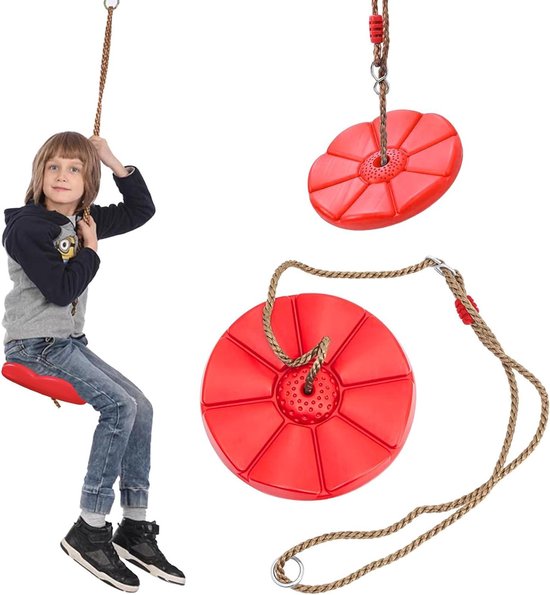 Kinderschommel voor de tuin met nestschommel i stabiele en veilige schommel aanbieding bij Decathlon