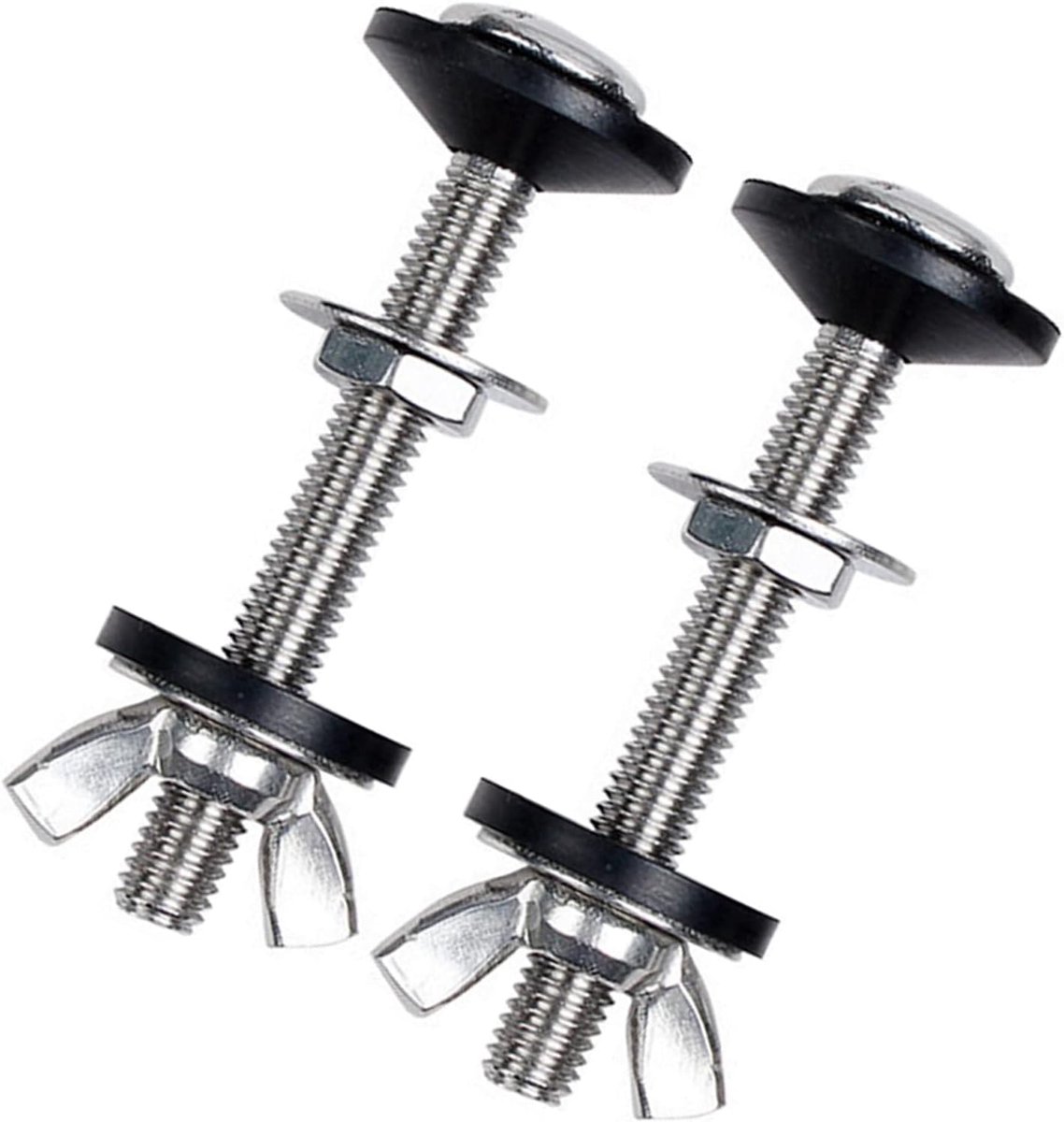 Toilet Pan Bevestiging Fitting - Rvs Stortbak Bouten - Fittingen Toilet Seal Set - Bout Door Kit - Stortbak Bevestiging Sluiting - Koppeling Kit voor Aansluiten Toilet Cisterne Pan