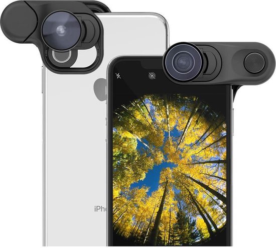 Olloclip iPhone XS MAX Clip + Fisheye + Super Wide + Macro lens set iPhone  XS MAX | bol.com