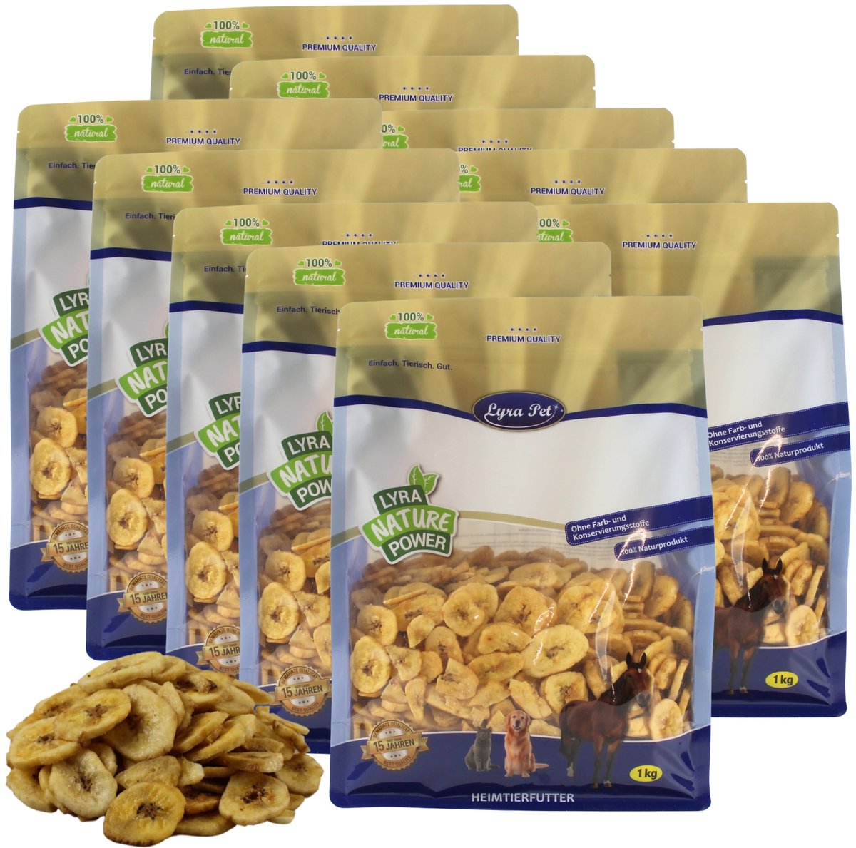 10 kg Lyra Pet® Gedroogde bananen