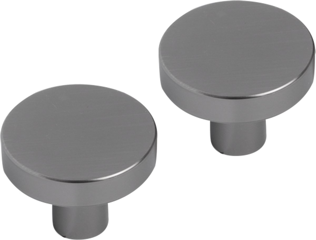Differnz Amsterdam knop - 30 mm - gun metal