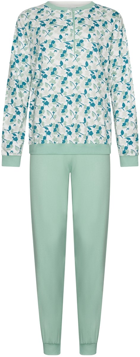 Pastunette Sangria Nights - Pyjama - Katoen - Wit/Groen