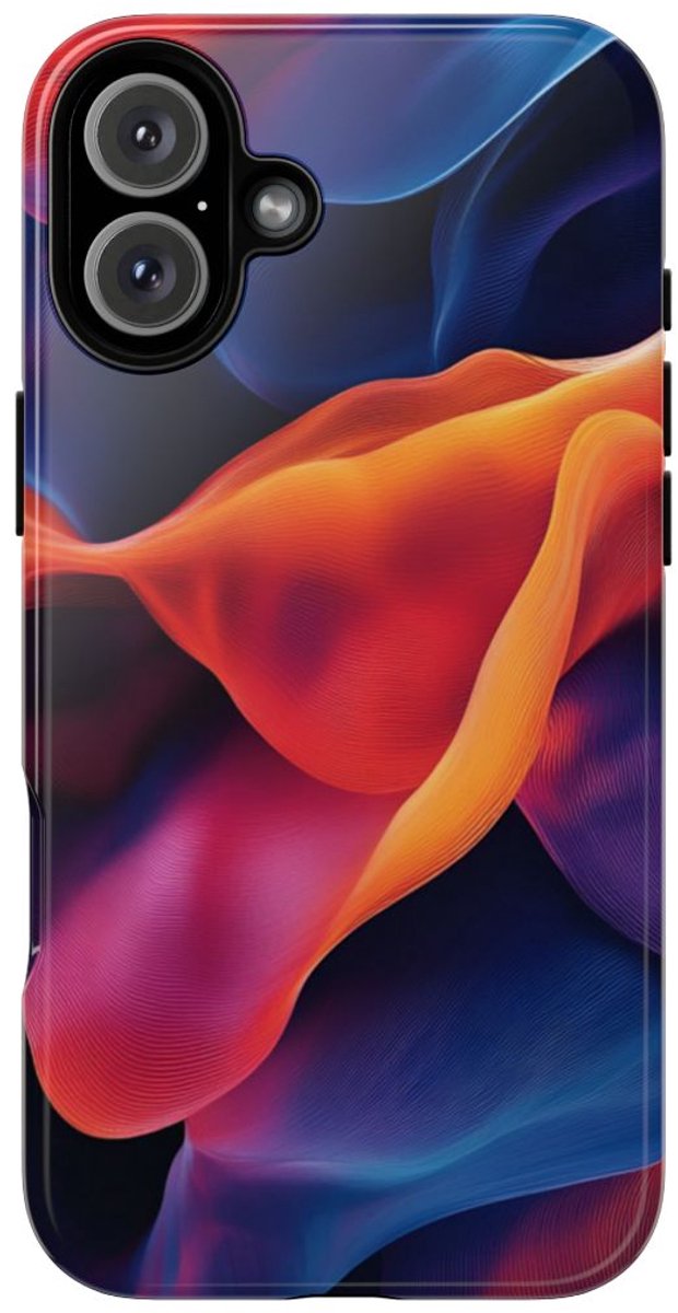 Levendige Abstracte Golven – Telefoonhoesje Geschikt voor iPhone 16 Plus