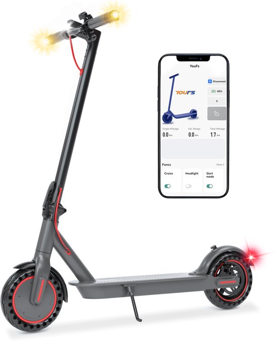 Foto: Yee run elektrische step 350w motor inklapbaar electric scooter 25km h max snelheid bereik tot 30km zwart 