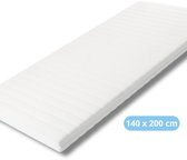 Maan matras® - Topper 140x200 - Topmatras - Topdekmatras - 8cm dik - HR Koudschuim - Afritsbaar en wasbaar - CertiPUR® Gecertificeerd - Medium Hardheid - Matrastopper