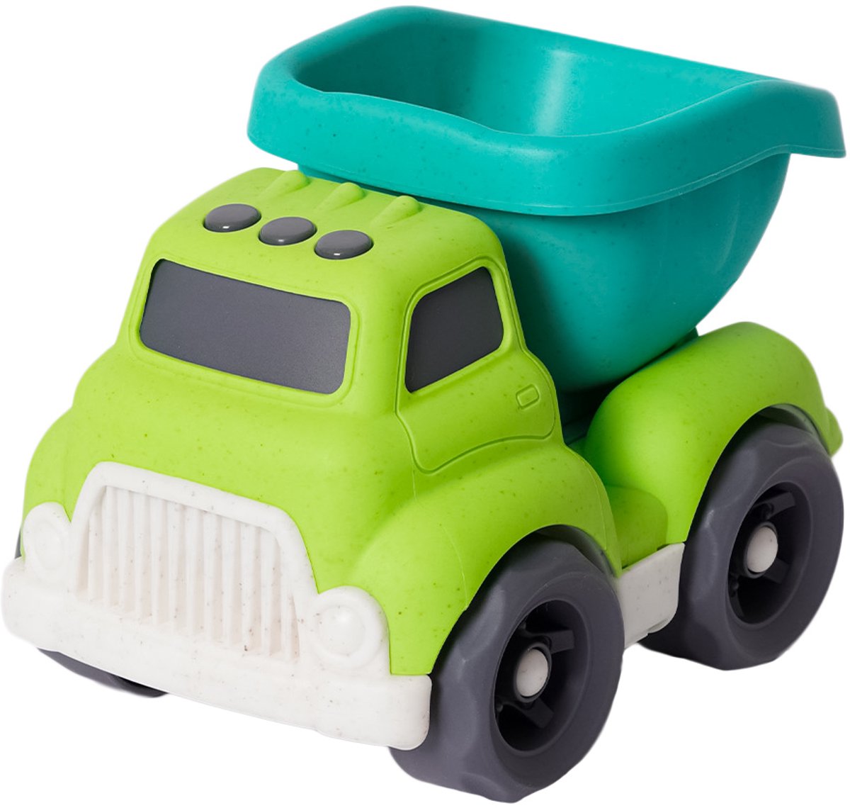 Speelgoedtopdeals - BIOplastic Kiepwagen - Cartoonversie - 18 cm - Duurzaam speelgoed