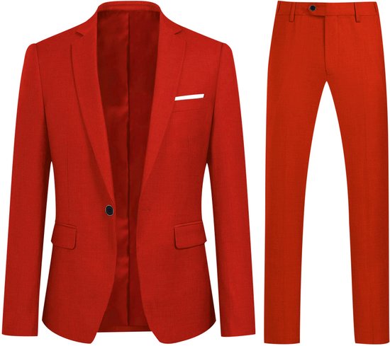 Allthemen Costume 2 pièces pour homme – Costume Business moderne et décontracté – XL