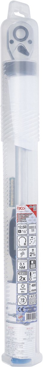 BGS Digitale momentsleutel 1/2 40 - 200 Nm