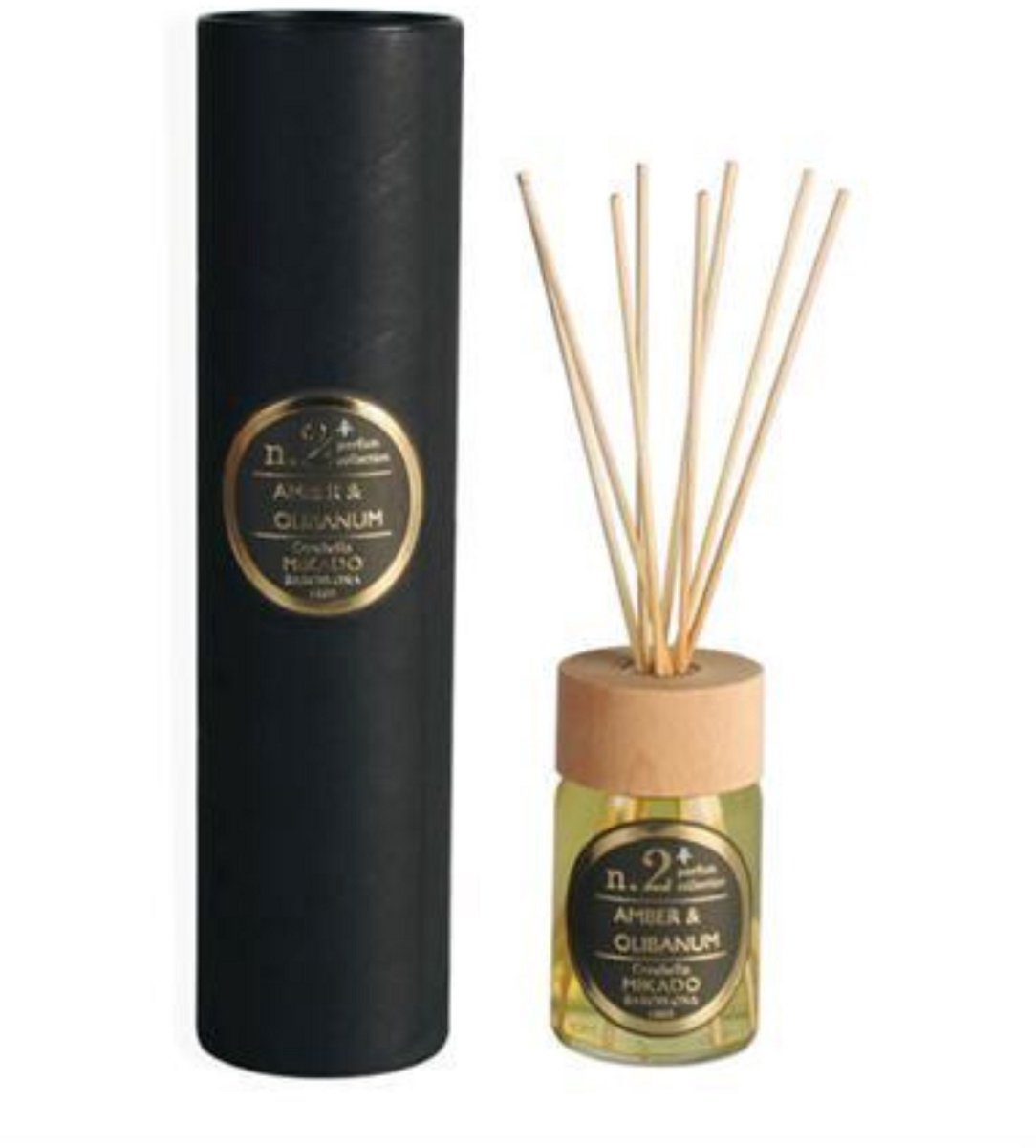 Cerabella Geurstokjes Diffuser N.2 Amber & Olibanum – 100 ml – Luxe Interieurparfum uit Barcelona