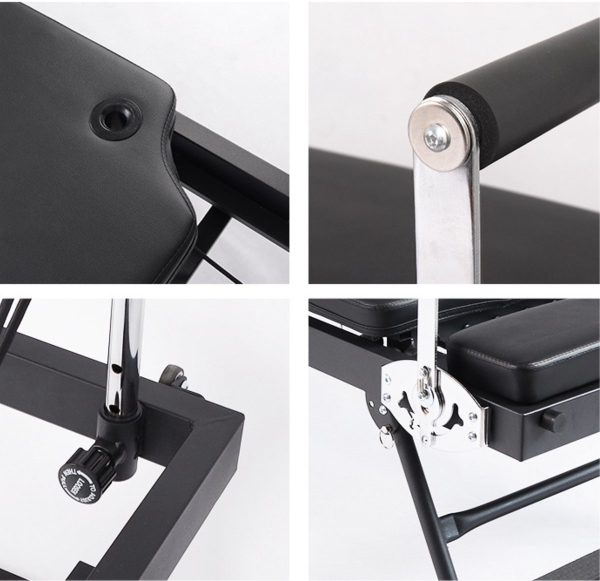 Lacardia Pilates Reformer Pilates Bank Zwart - afbeelding 2