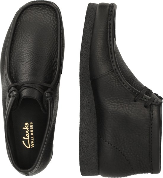CLARKS WallabeeEVO BT Heren Veterschoenen - Leer - Zwart | bol