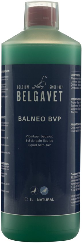 Belgavet Balneo BVP 1000ml - vloeibaar badzout voor postduiven