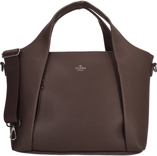 Sac à main Mulberry Street de Charm London - Marron foncé