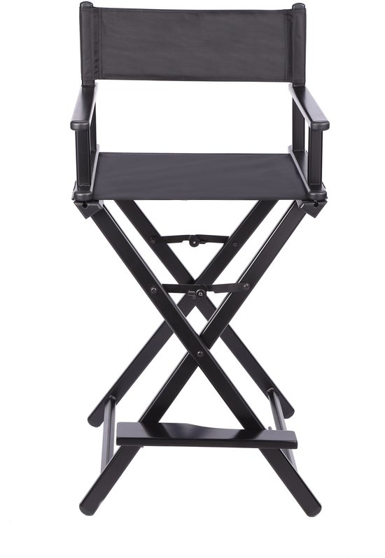 VDD - Stoel - Kruk - Klap Stoel - Make up Stoel - Visagie Stoel - Regisseursstoel - Kaptafel Stoel - Make up Kruk - Kaptafel Kruk - Makeup Stoel - Zwart van VDD — afbeelding 3
