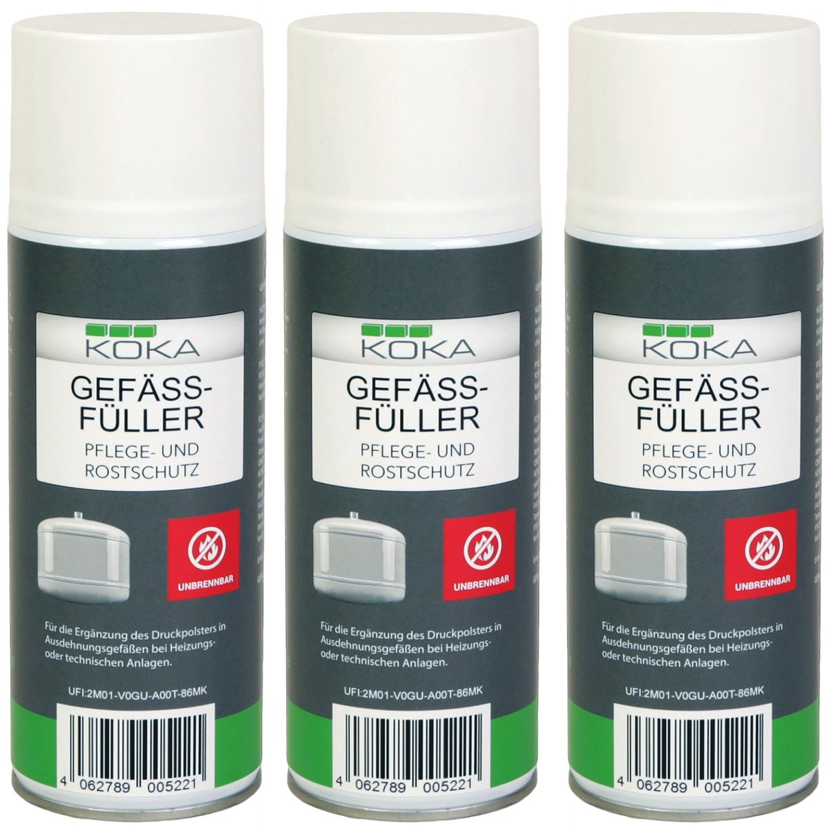 3x vatenvuller NIET-ONTLAMBAAR 400ml