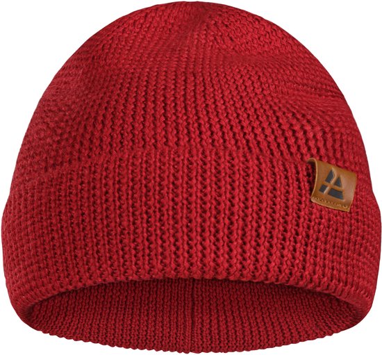 Bonnet DANISH ENDURANCE en laine mérinos - Tricoté - Matériaux recyclés - Rouge