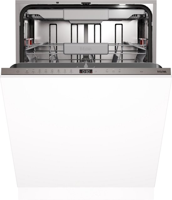 ETNA VW942HN - Inbouw vaatwasser XXL - 60 cm - Flexibele besteklade - Sleepscharnier - Koolborstelloze motor