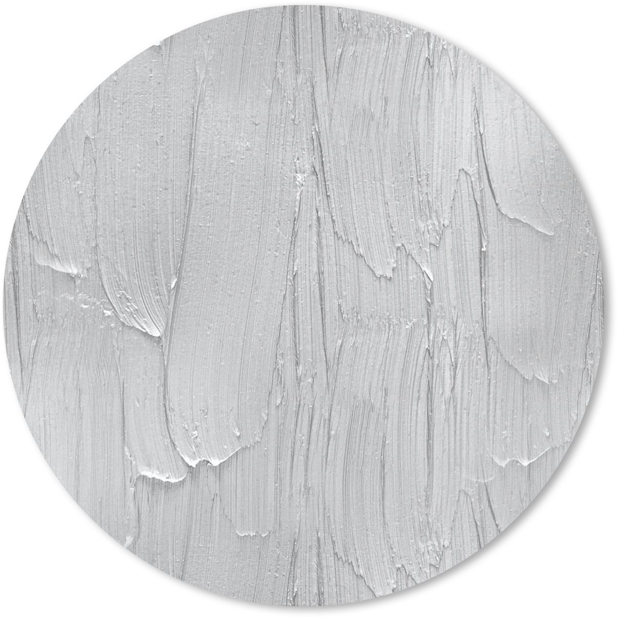 Muismat rond 50x50 cm - Mousepad Verf - Patronen - Grijs - Ronde muismatten