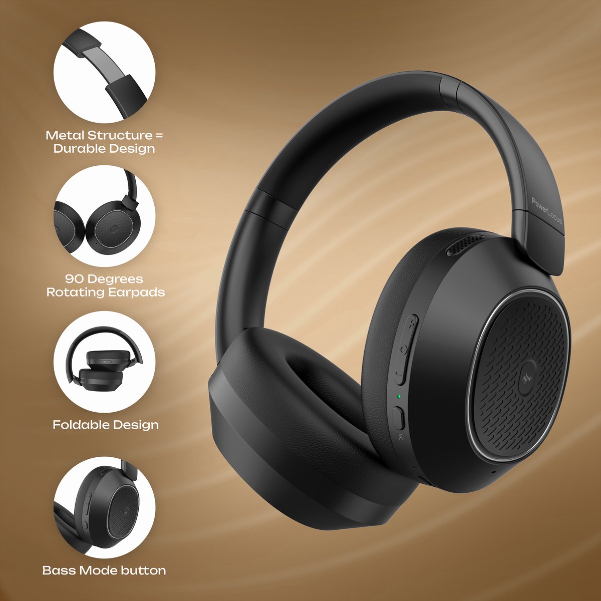 PowerLocus Universe Active Noise Cancelling Koptelefoon - afbeelding 2
