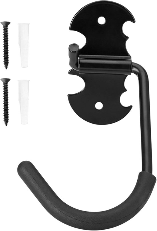 Lot De 2 Porte-vélos Muraux Noirs Pour Garage - Crochet Vertical - Neuf En Boîte