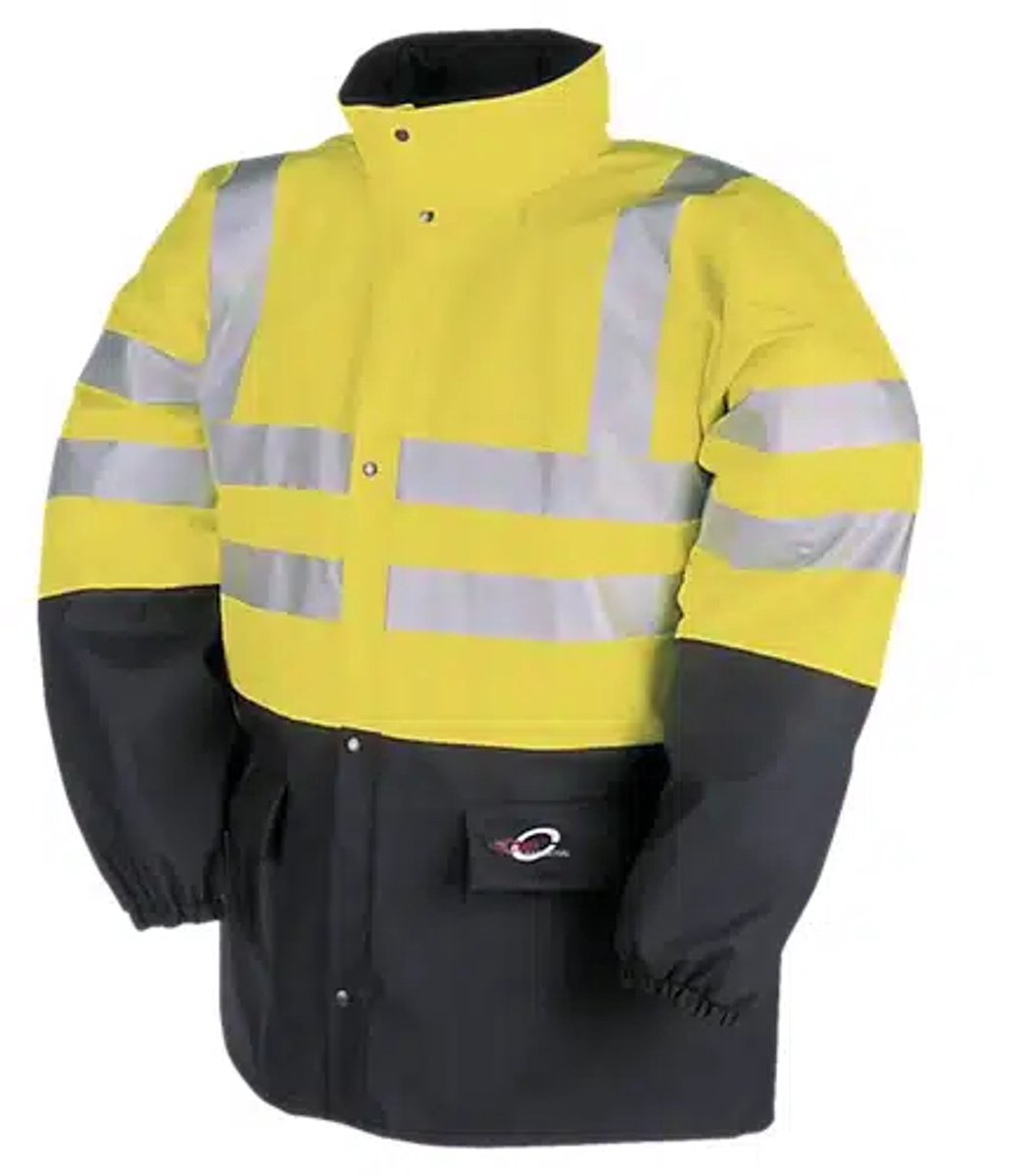 Regen jas Sioen 4303 Carmaux fluo hi vis Multicolor