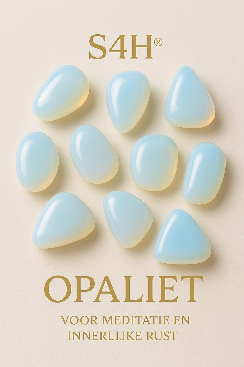 S4H Getrommelde Opaliet Edelstenen 50g – Trommelstenen voor Rust, Intuïtie & Energie – Healing Stone / Chakra