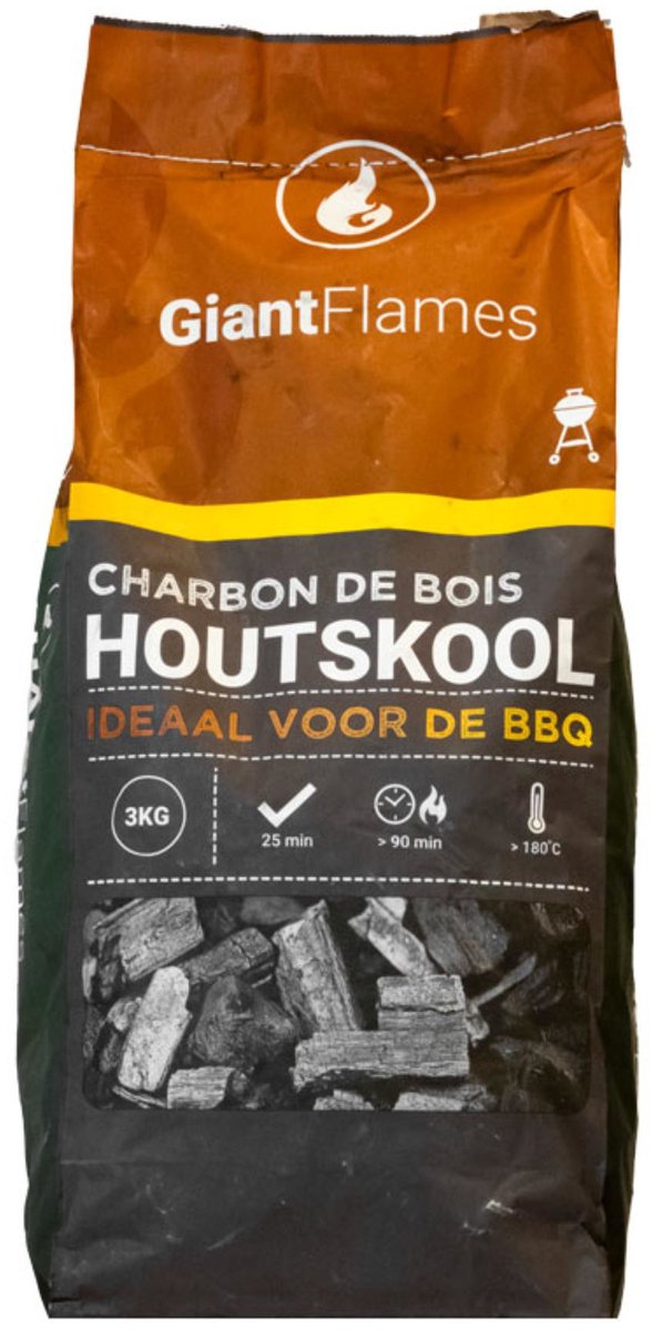 Giant flames fsc houtskool 3 kg.