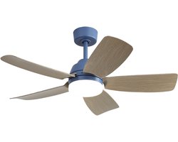 Re-purelife® Koel Zomer Collectie Plafondventilator Ø107 cm met LED Verlichting & Afstandsbediening – 5 ABS Bladen, Dimbare 3-Kleur LED 22W, Stille & Energiezuinige DC Motor, Omkeerfunctie Zomer/Winter – Ideaal voor Woonkamer, Slaapkamer & Kantoor