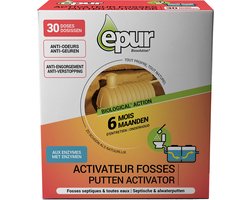 Epur Biosolution Septische Putten Activator — 6 Maanden — 30 Dosissen — 750 g — Beerput, Vetbak & Zinkput