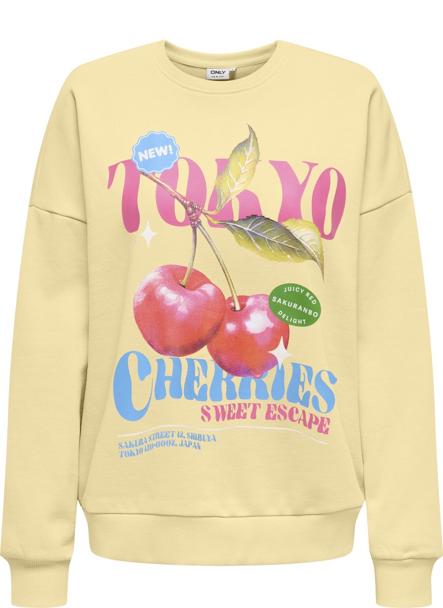 ONLY - ONLELO L/S PRINT BOX CS SWT Dames Trui