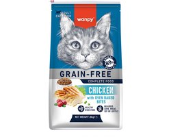 Wanpy - Kattenvoer - Droogvoer - Kip - Gezonde spijsvertering - 8 kg - Graanvrij