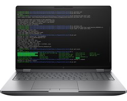 "HP ZBook Fury G1i 16 Intel Core Ultra 7 255HX Mobiel werkstation 40,6 cm (16"") WUXGA 32 GB DDR5-SDRAM 1 TB SSD NVIDIA RTX PRO 2000 Blackwell Wi-Fi 7 (802.11be) Windows 11 Pro AI Workstation, AI PC Zilver"