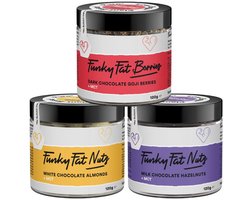 Funky Fat Foods | Mix Chocolate Nuts & Berries | 3 x 120g