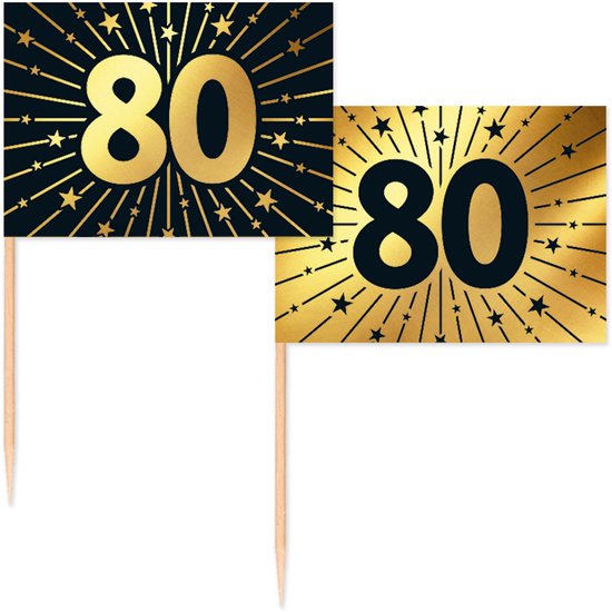 Akyol - partyprikkers - cocktail prikkers blad - wild one - 15 stuks - satéprikkers