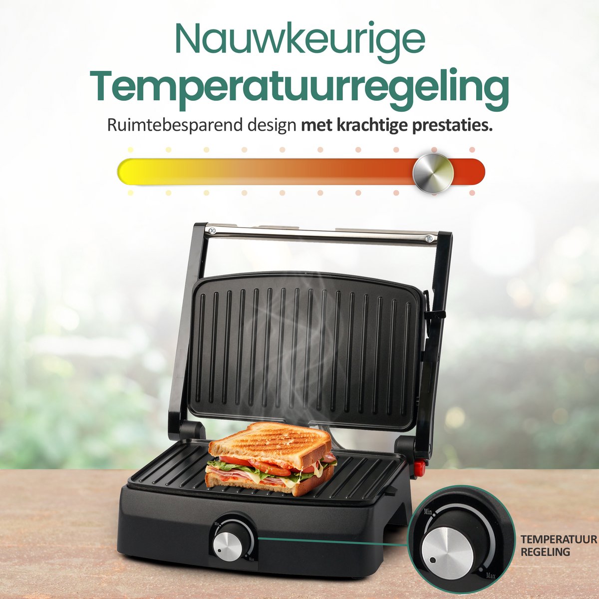 Emerio Contactgrill - Compact Tosti Apparaat thumbnail 3