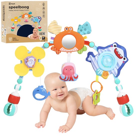 Foto: Hayali play arch speelboog baby mobiel voor onderweg activiteitenspeelgoed baby speelgoed verstelbare mobiele voor peuter jongen en meisje