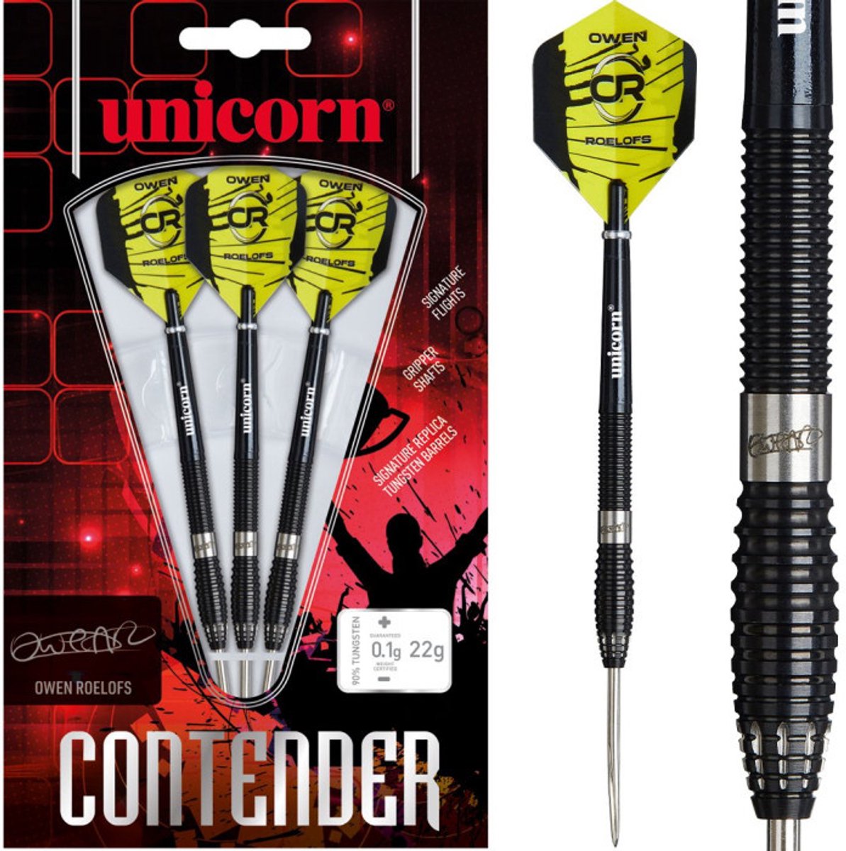 Unicorn Owen Roelofs 90% - Dartpijlen