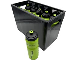 Sportec bidonkrat voor 10 bidons INCLUSIEF bidons 0,8 liter