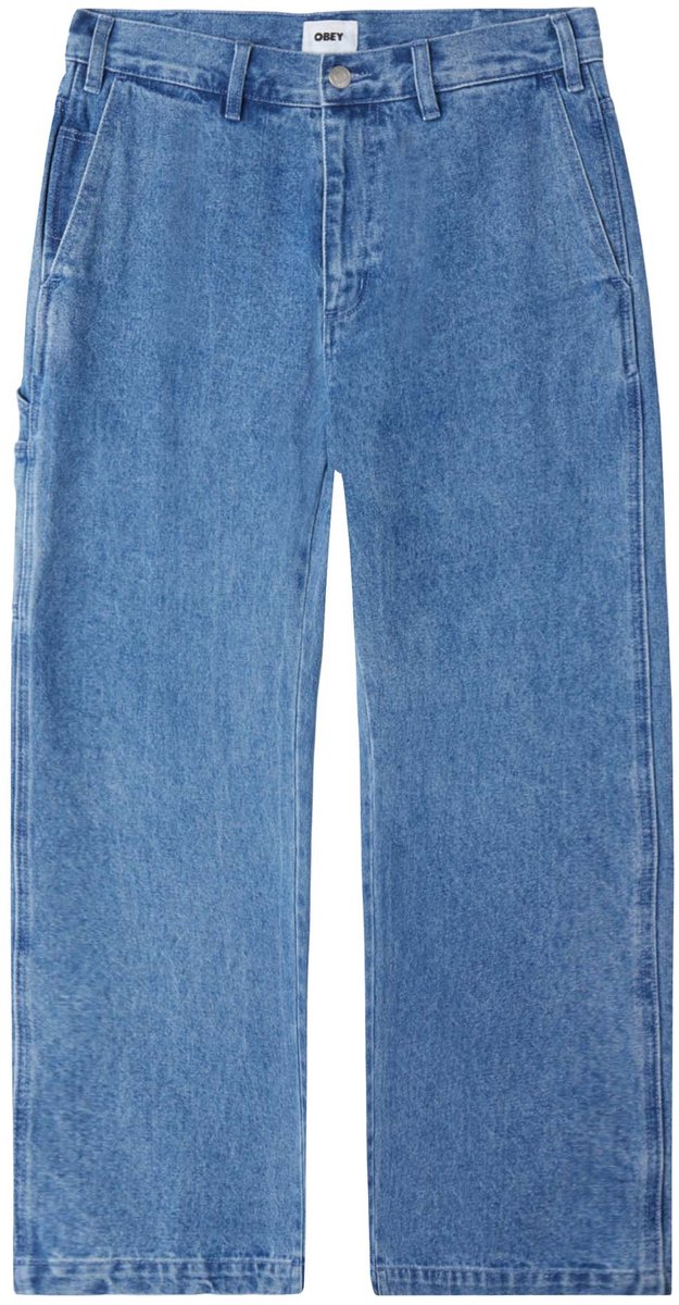 Obey Hardwork Carpenter Jeans Streetwear Volwassen Blauw