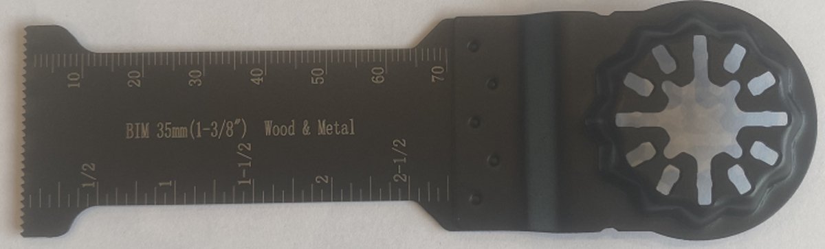 5 Stuks - Starlock - Multitool Zaagbladen - 35x70mm - BIM - Hout en Metaal - Multitool Blades - Wood and Metal - Geschikt voor oa Makita Bosch Fein