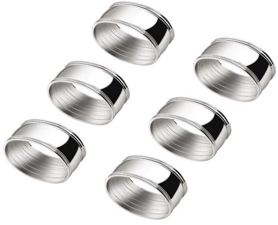 Zilverstad - Servetband ovaal 5,5cm s/6 vz/l