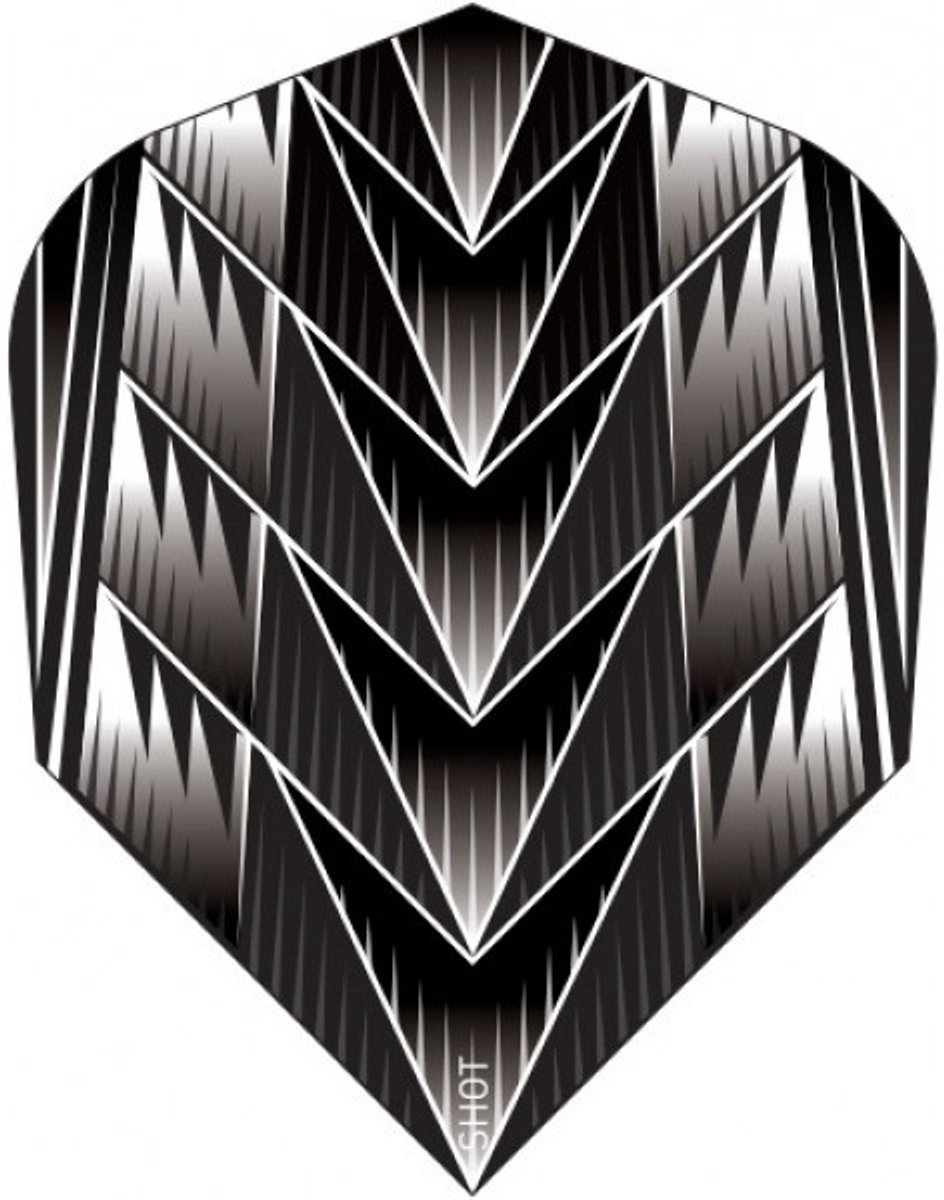 Shot Branded Std.6 Tribal Weapon Black - Dart Flights