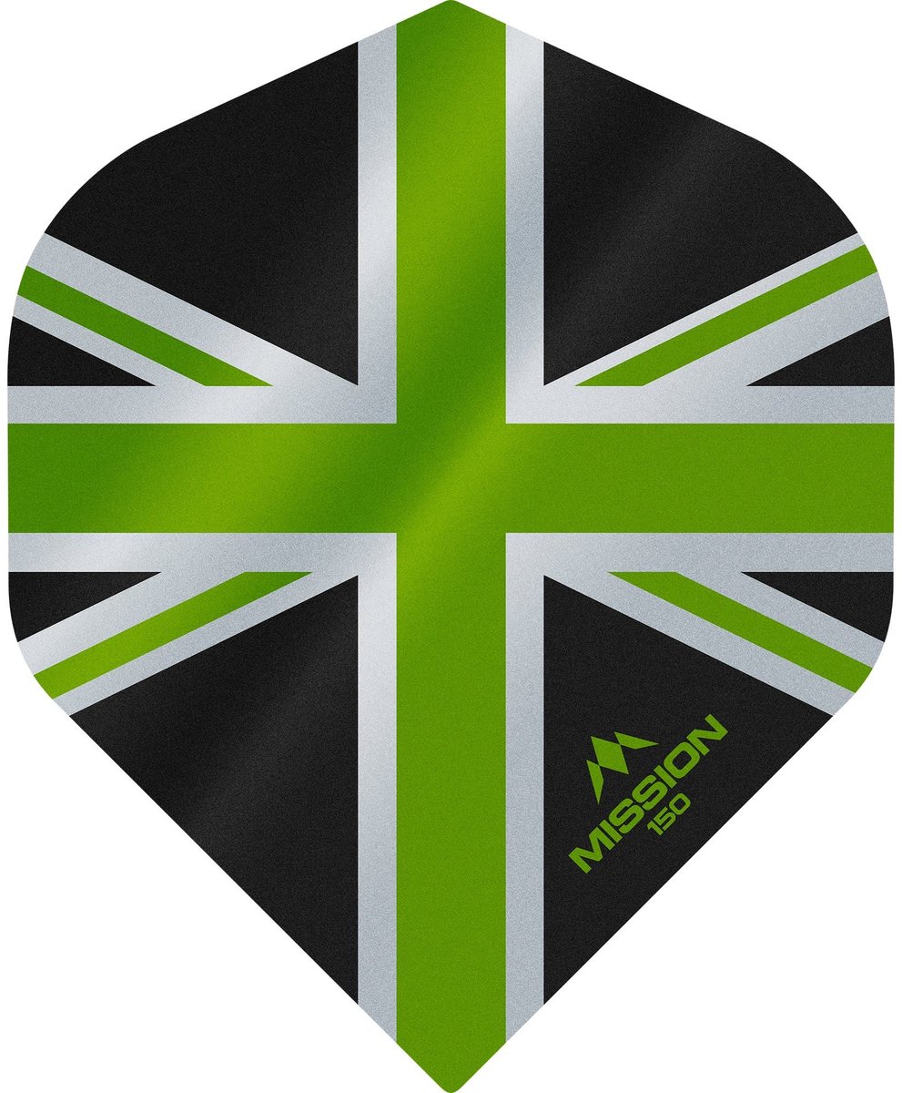 Mission Alliance 150 Black & Green NO2 - Dart Flights