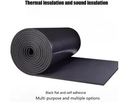 Zelfklevende Rubberen Schuimrol 5mm – 50cm x 100cm Geluidsisolatie Mat, Geluidsdemper, Akoestische Isolatie voor Auto, Dak & Doe-Het-Zelf