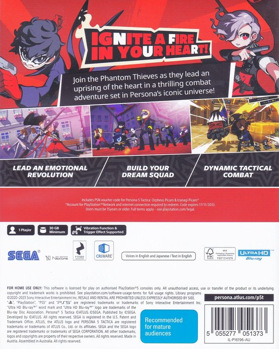 Persona 5 - Tactica AU PS5