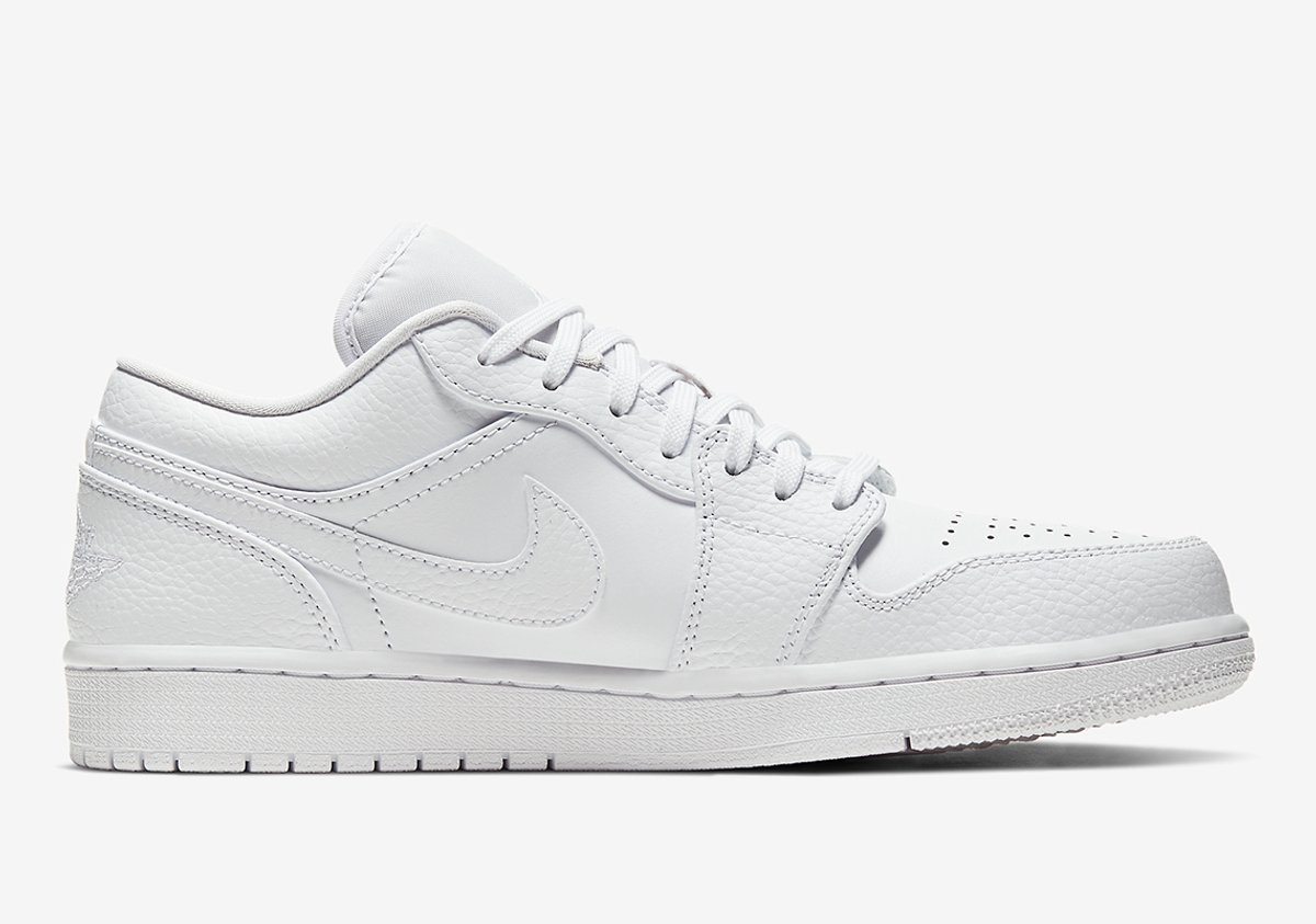 Nike Nike Air Jordan 1 Low Heren Sneaker Wit