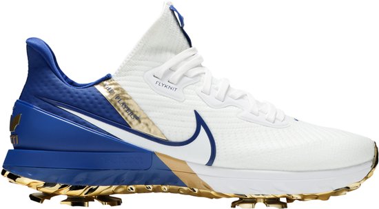 Nike Air Zoom Infinity Tour Golf - Limited Edition - Heren - Flyknit - Wit/Blauw/Goud - Maat 42.5 - Doos Zonder Deksel van Nike — afbeelding 3