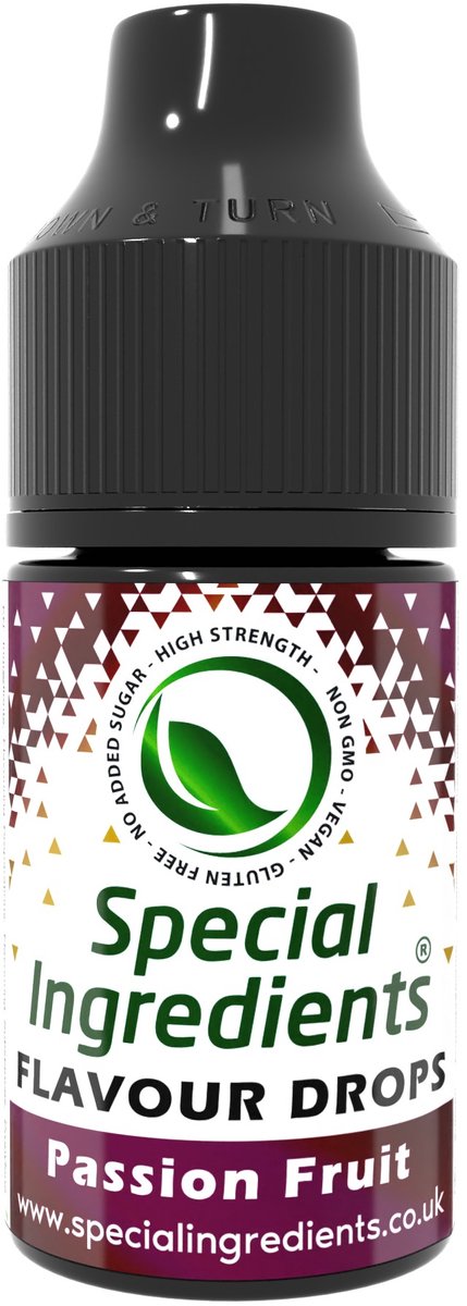 Passievrucht Smaak Druppels - 30 ml - Smaakdruppels - Flavour Drops - Moderne Gastronomie - Moleculair Koken - Hersluitbare Pot - Recycled Plastic